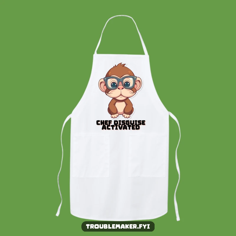 Funny Monkey Disguise Apron: Cook & Laugh with Primate Charm