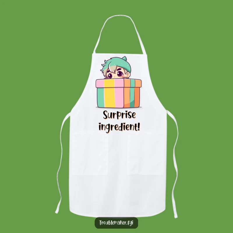 Funny Peeking Troublemaker Apron: Cook Up Surprises with Humorous Style
