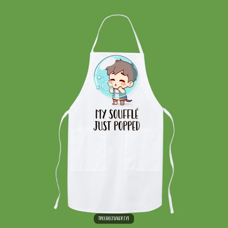Funny Troublemaker Bubble Pop Apron: Cook Up Explosions, Perfect Kitchen Gift