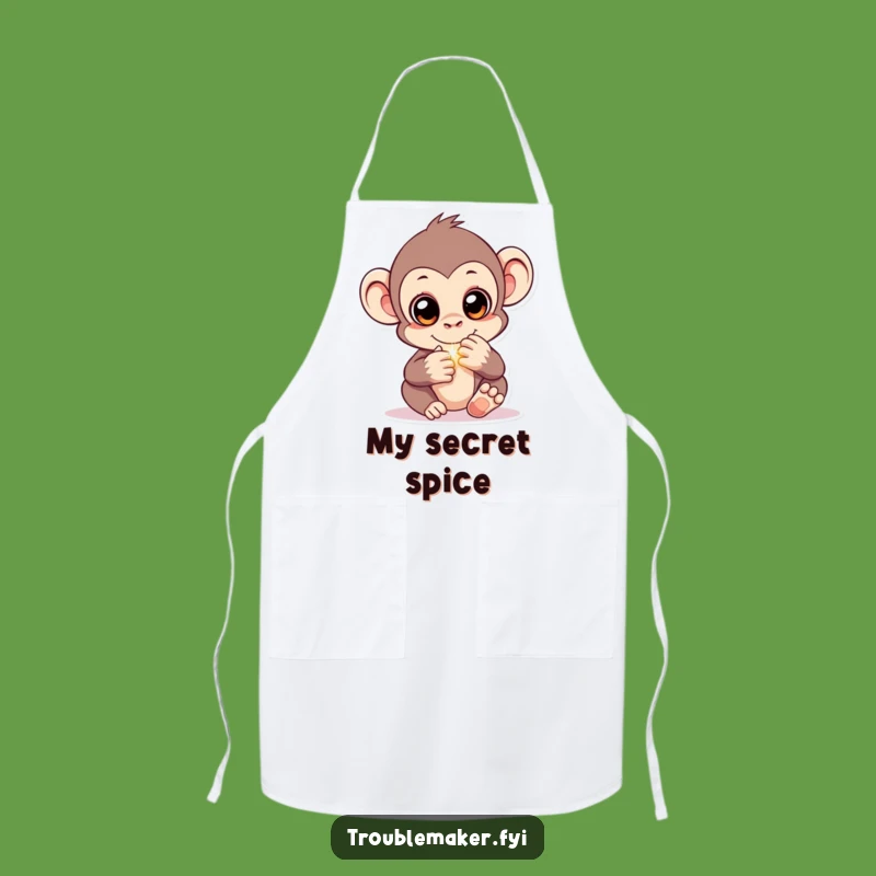 Funny Monkey Treasure Apron - Cook with Cunning in This Hilarious Primate Gear!
