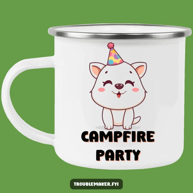 Funny Party Animal Camping Mug - Campfire Celebrations, Troublemaker Fun, Funny Gift