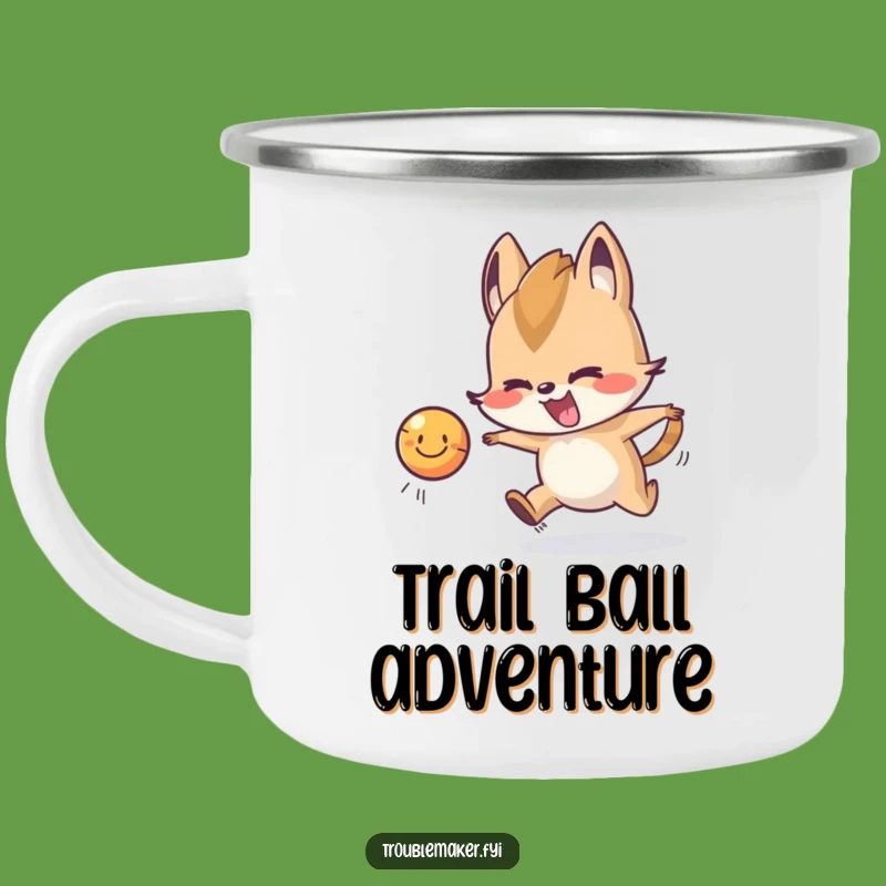 Funny Chasing Ball Troublemaker Camping Mug: Adventure with Playfulness and this Animal Mug Gift