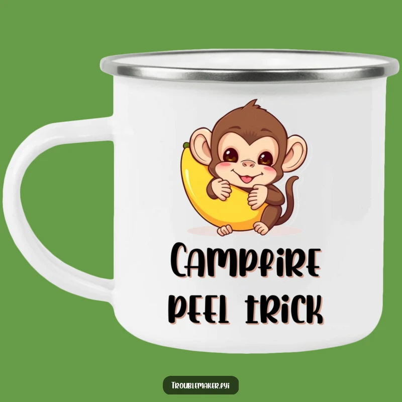 Funny Monkey Camping Mug: Campfire Pranks, a Durable Funny Gift