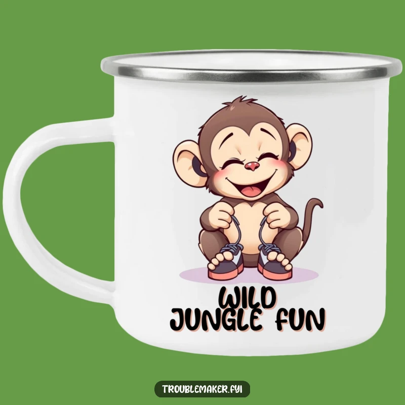 Funny Monkey Prank Camping Mug: Giggle Around the Campfire