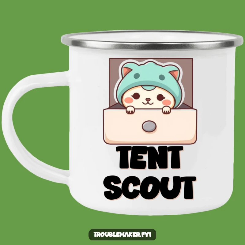 Funny Peeking Animal Camping Mug - Campfire Secrets, Troublemaker Fun, Funny Gift