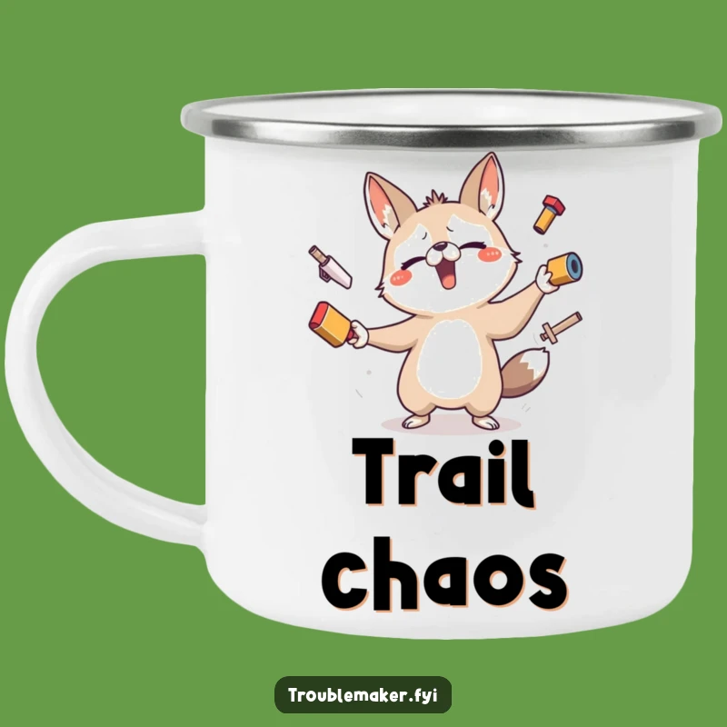 Funny Juggling Animal Camping Mug - Outdoor Fun & Hilarious Troublemaker, Funny Gift
