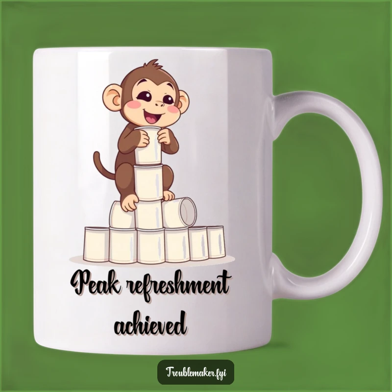 Funny Balance Monkey Mug: Precarious Cups Primate Gift