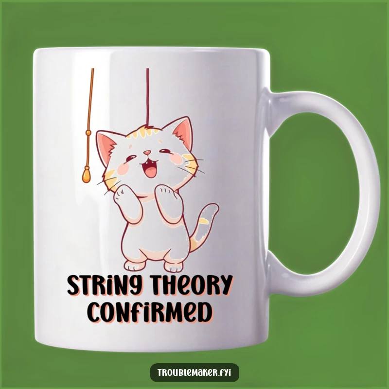 Funny Cat Batting String Mug - Perfect Gift for Playful Feline Lovers