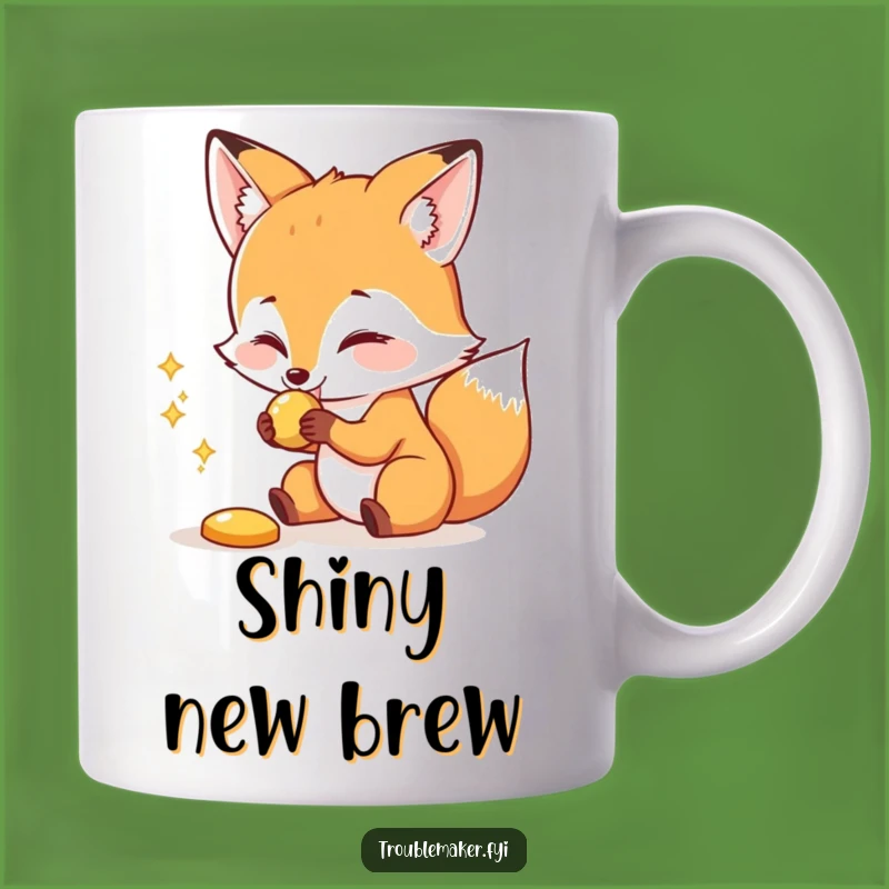 Funny Fox Mug: Shiny Object Snatcher, Playful Thief, Perfect Funny Gift