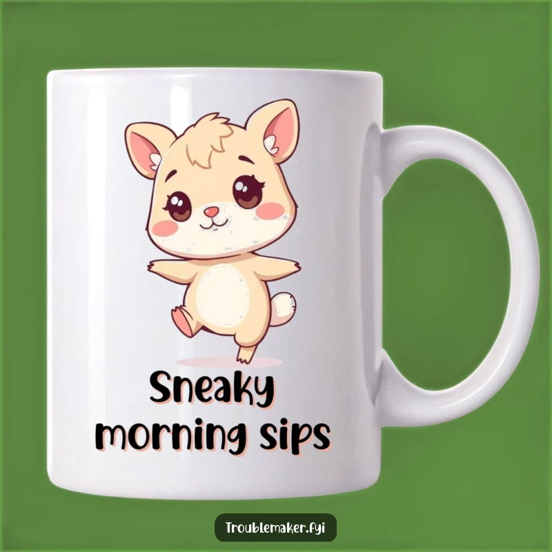 Funny Sneaky Animal Mug - Tiptoe Character Prankster Gift