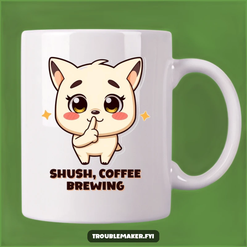 Funny Troublemaker Shush Mug - Hilarious Secret Keeper Gift for Mischief Makers