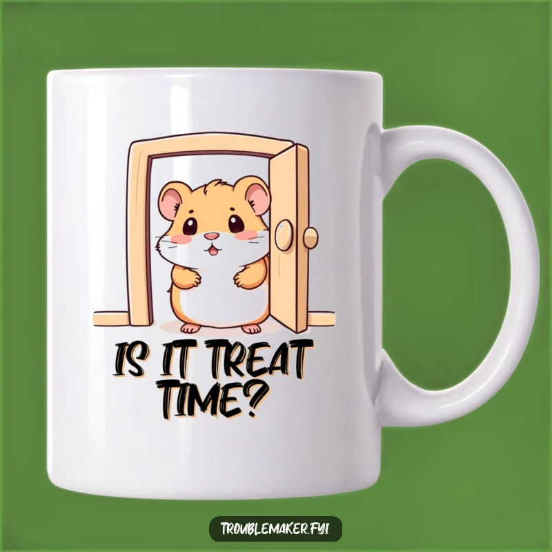 Funny Curious Hamster Mug: Peeking Character Gift for Small Pet Lovers