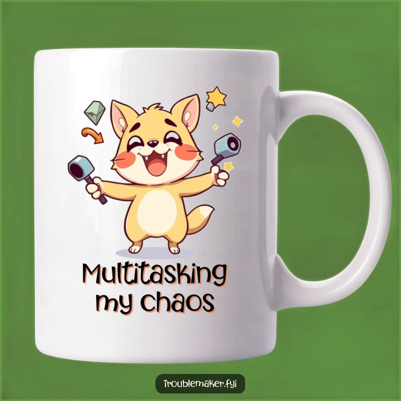 Funny Juggling Troublemaker Mug: A Hilariously Chaotic Gift for the Jokester