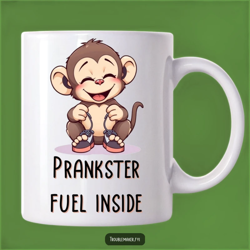 Funny Monkey Shoelace Prank Mug: A Giggle-worthy Funny Gift