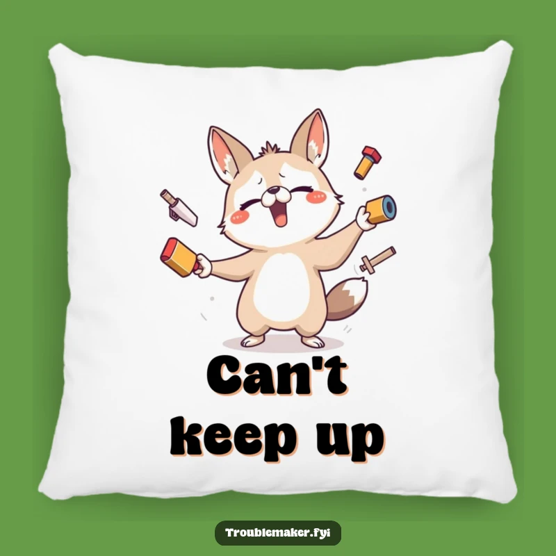 Funny Juggling Troublemaker Animal Pillow - Comfy Chaos, Ideal Funny Gift Cushion