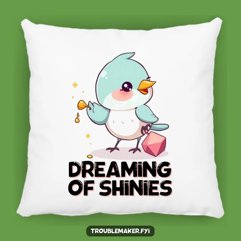 Funny Bird Shiny Snatcher Pillow: Cozy Up with Whimsical Humor