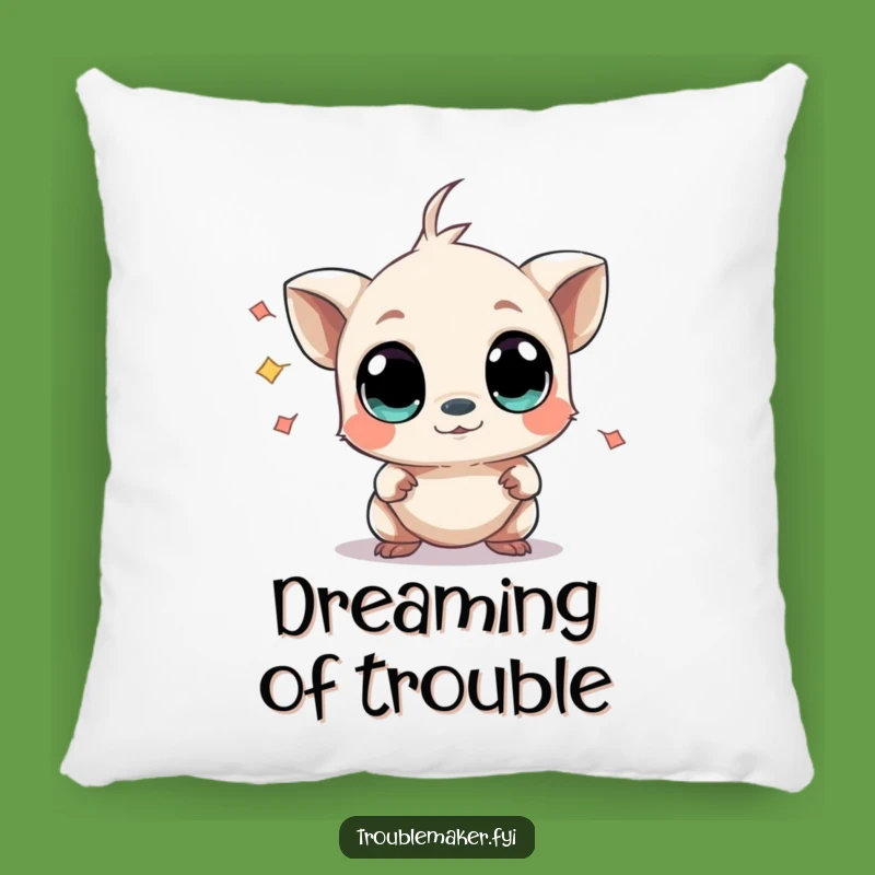 Funny Chaos Creature Pillow - Curious Eyes Mild Mischief Cushion