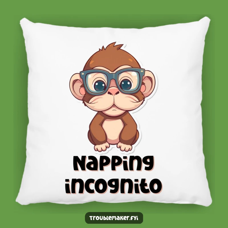 Funny Monkey Disguise Pillow: Cute & Comical Primate Comfort