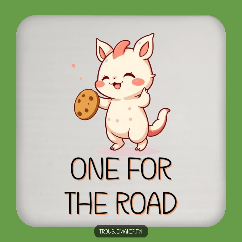 Funny Creature Cookie Dance Coaster - Hilarious Drink Protection for Party Hosts