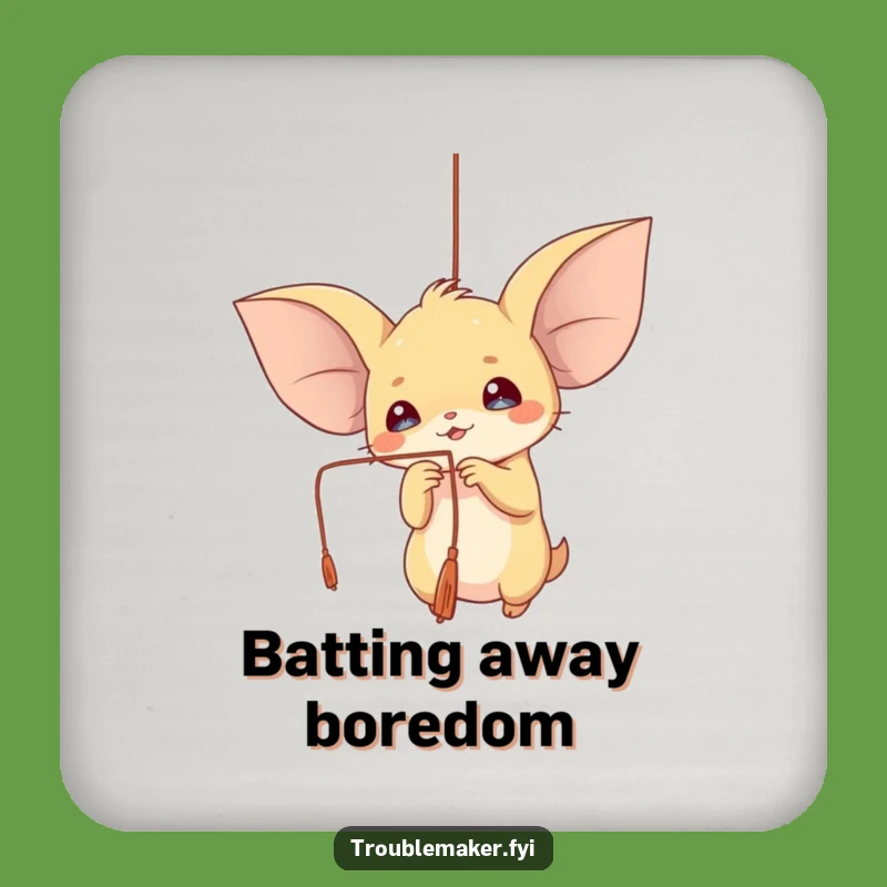 Funny Large Ear Creature Drink Coasters: Protect Surfaces with Playful Art