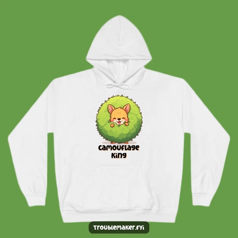 Cozy Funny Bush Hider Hoodie: Stay Warm with This Playful Animal Secret