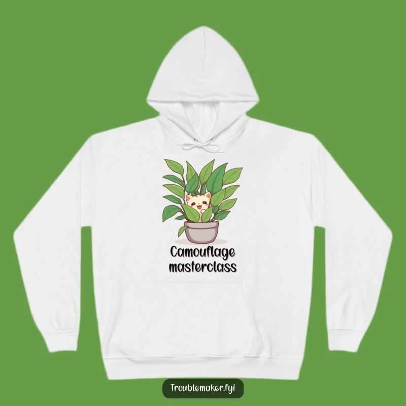 Funny Creature Plant Retreat Hoodie - Cozy & Hilarious Gift for Hideaway Seekers