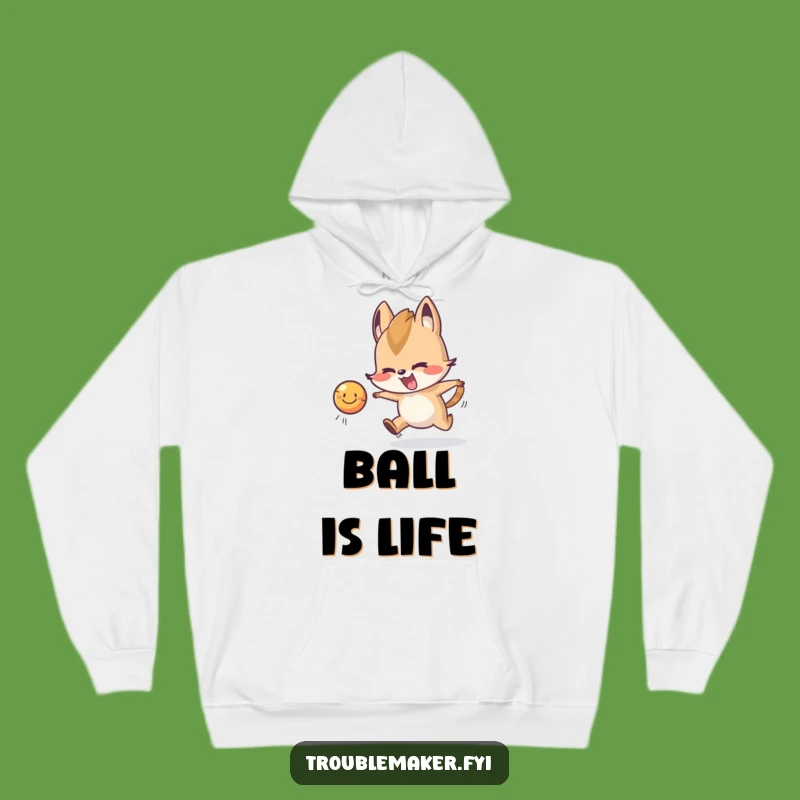 Funny Chasing Ball Troublemaker Hoodie: Stay Cozy and Playful with this Animal Hoodie Gift