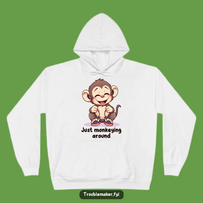 Funny Cozy Monkey Prank Hoodie: Warmth & Mischief