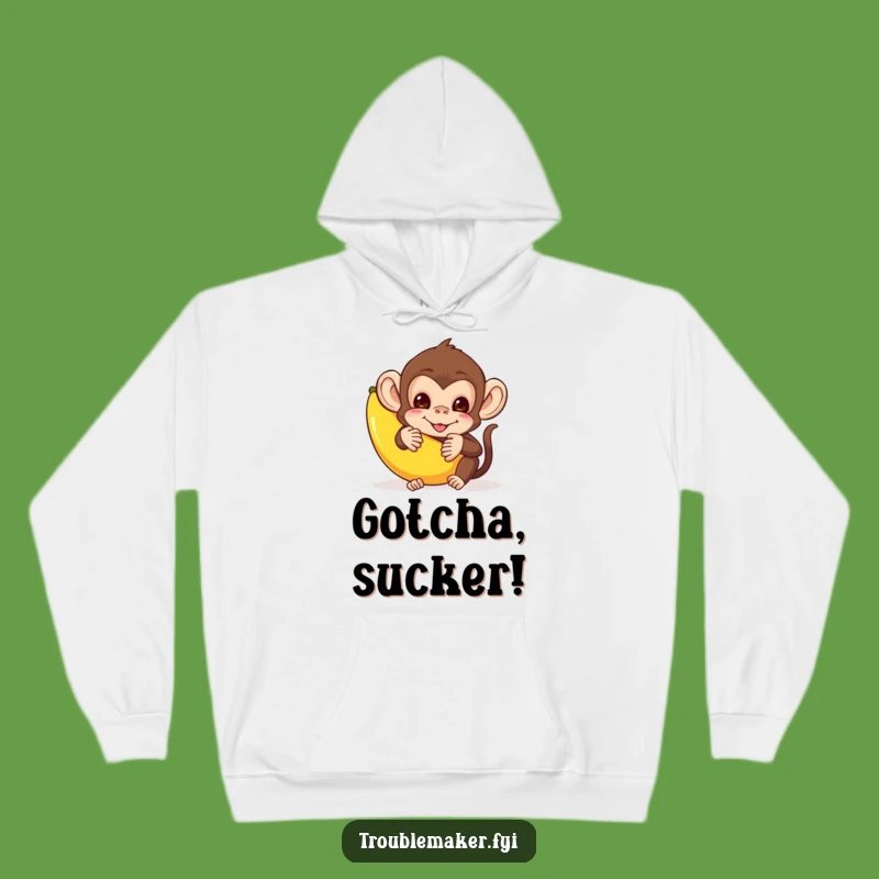 Funny Monkey Hoodie: Cozy Mischief, a Warm Funny Gift