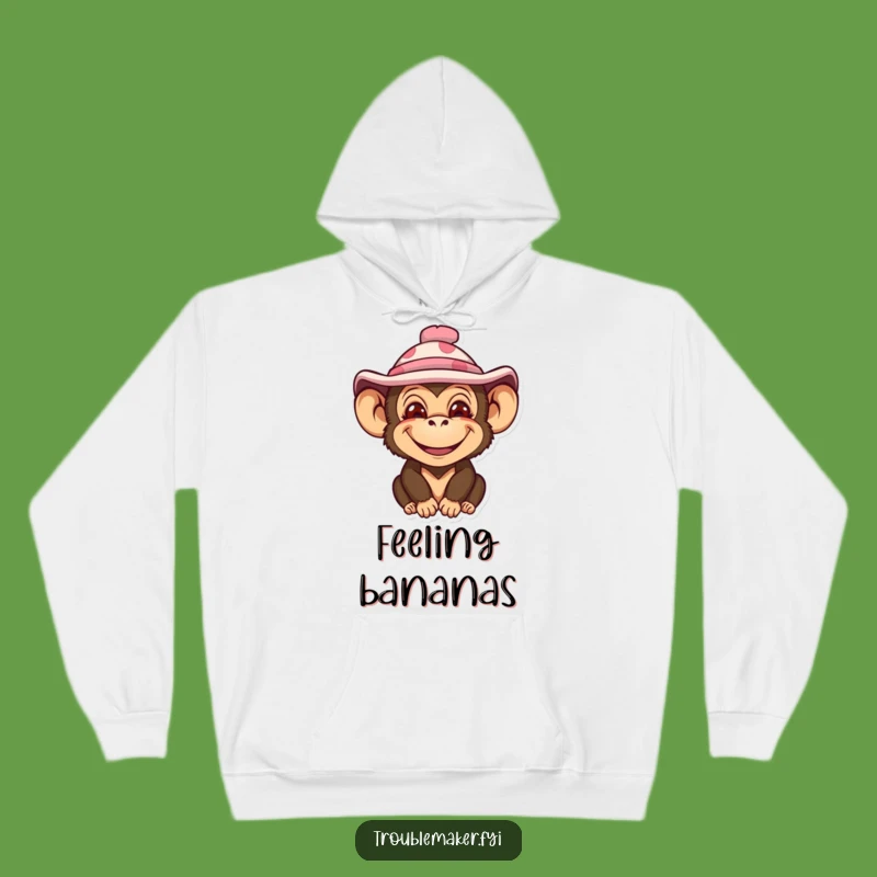 Funny Monkey Impish Hat Hoodie - Cozy & Comical for Playful Personalities