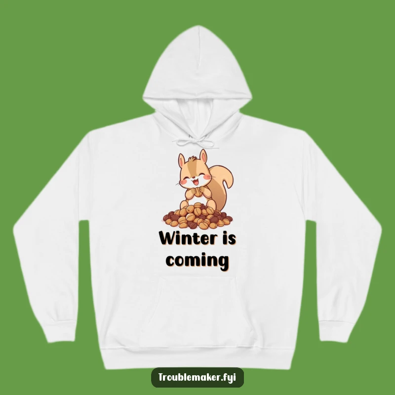 Funny Squirrel Hoodie: Cozy Hoarding, a Warm Funny Gift