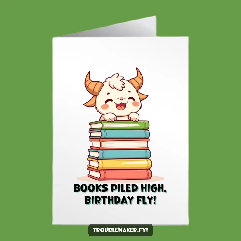 Free Printable Birthday Card: Balancing Books Fun for a Smart Downloadable Gift