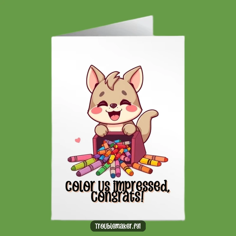 Free Printable Congrats Card: Colorful Achievement, Funny Downloadable Gift!