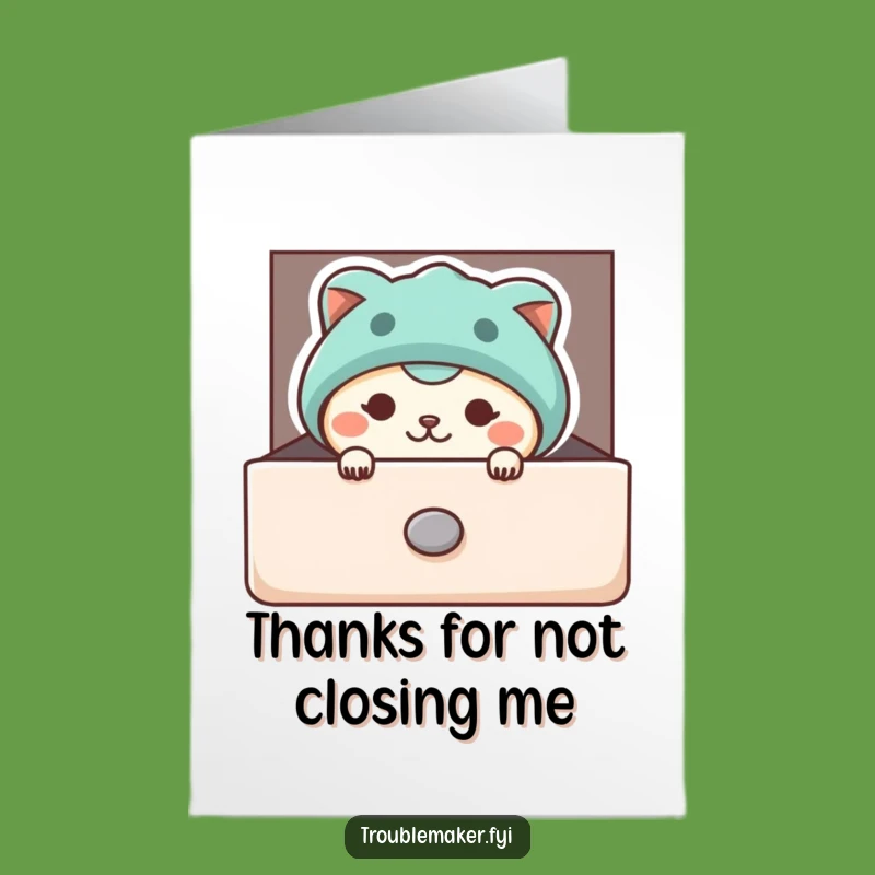 Free Printable Hidden Thanks Card: Funny Animal's Secret Gratitude Gift!