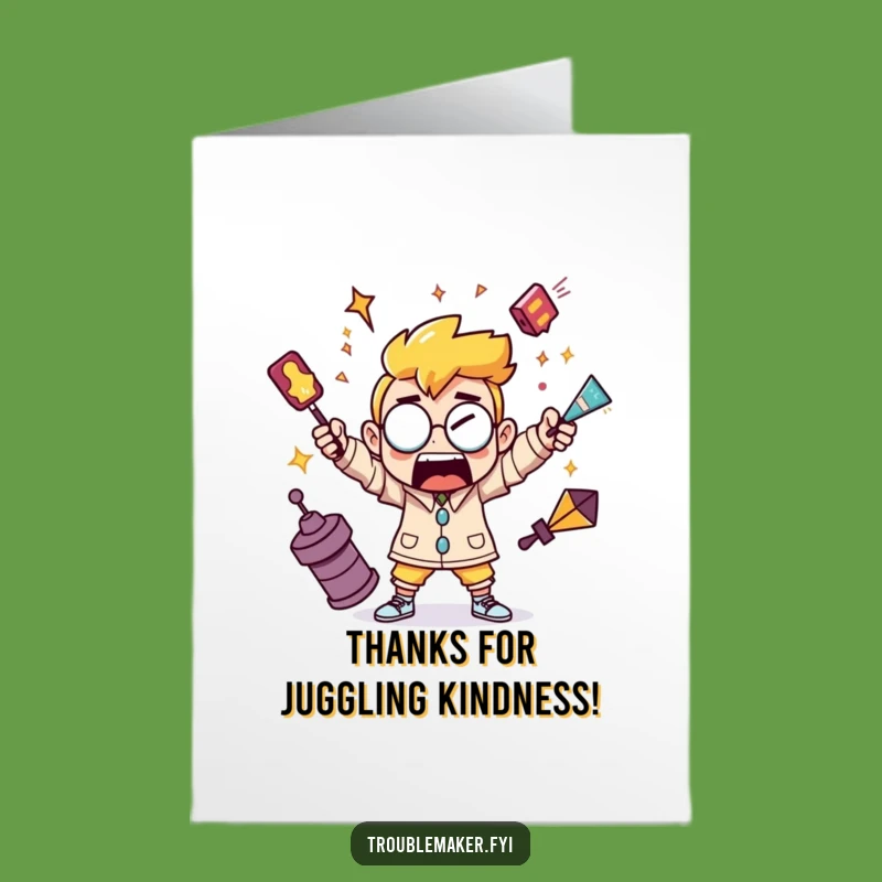 Free Printable Thank You Card: Juggling Chaos