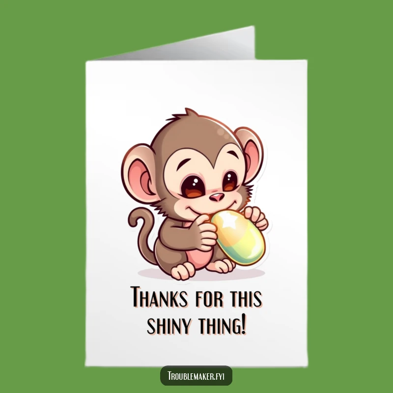 Hilarious Free Printable Thank You Card: Monkey Bandit - Adorable Downloadable Gratitude