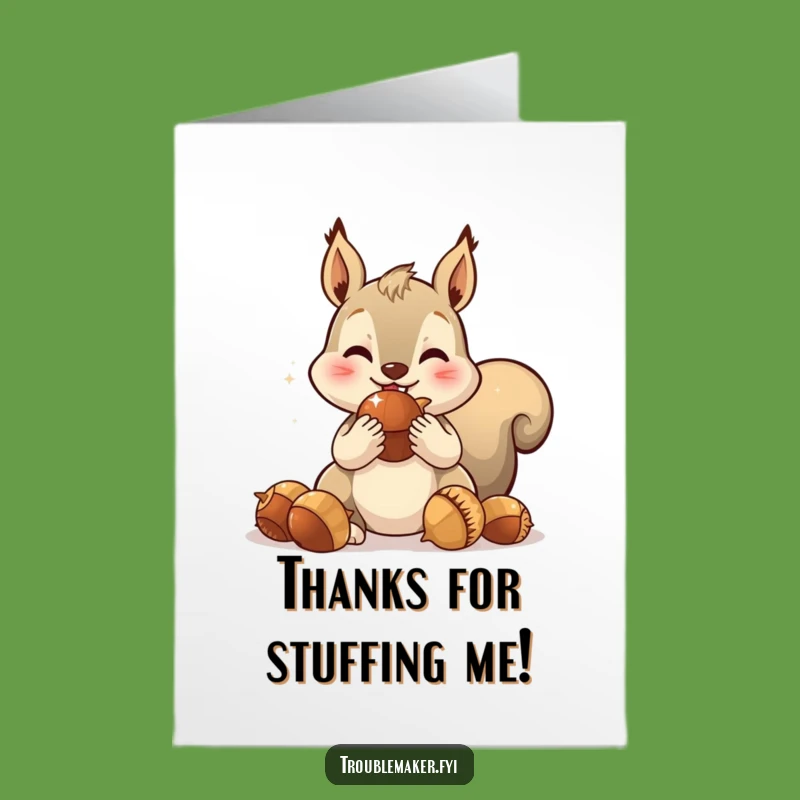 Free Printable Thank You Card: Squirrel's Acorn Hoard - DIY & Downloadable Gratitude!