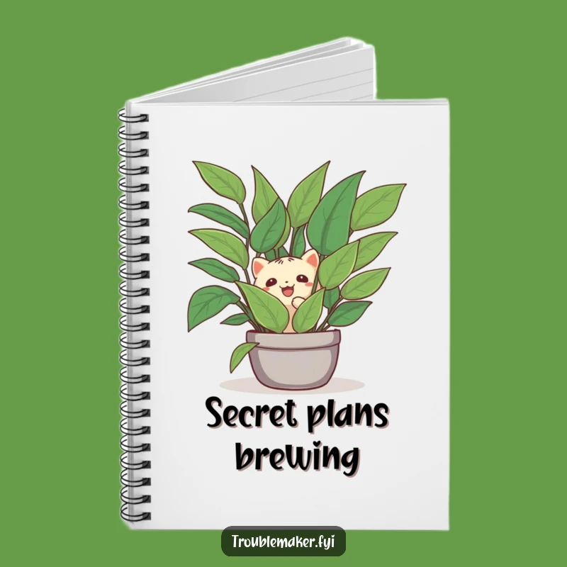 Funny Creature Plant Hideout Notebook - Hilarious Journal for Quiet Thoughts