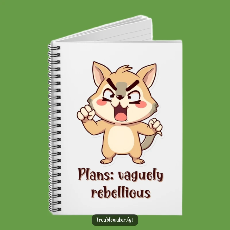 Funny Defiant Animal Notebook - Exaggerated Pose Journaling for Bold Ideas