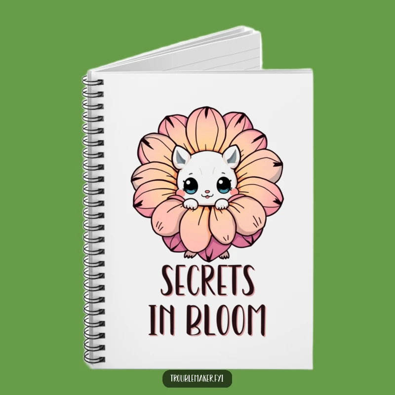 Funny Hidden Creature Flower Notebook: Jot Down Ideas with Adorable Charm
