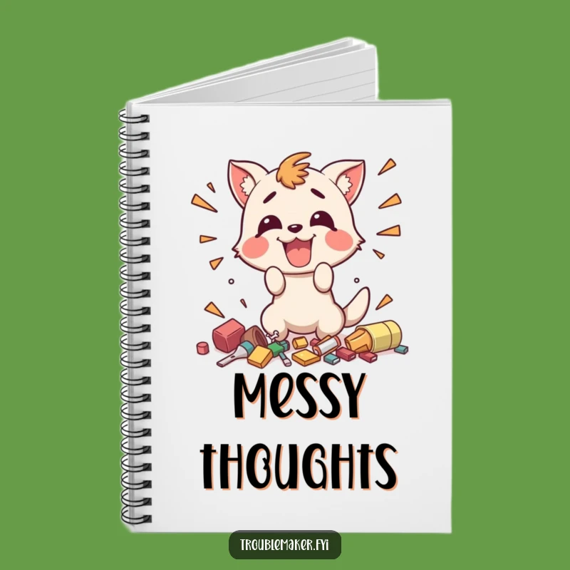 Funny Messy Troublemaker Notebook - Creative Chaos, Hilarious Journal, Funny Gift