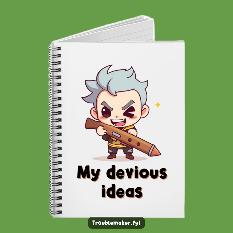 Funny Troublemaker Slingshot Notebook a Hilarious Journal for Your Ideas
