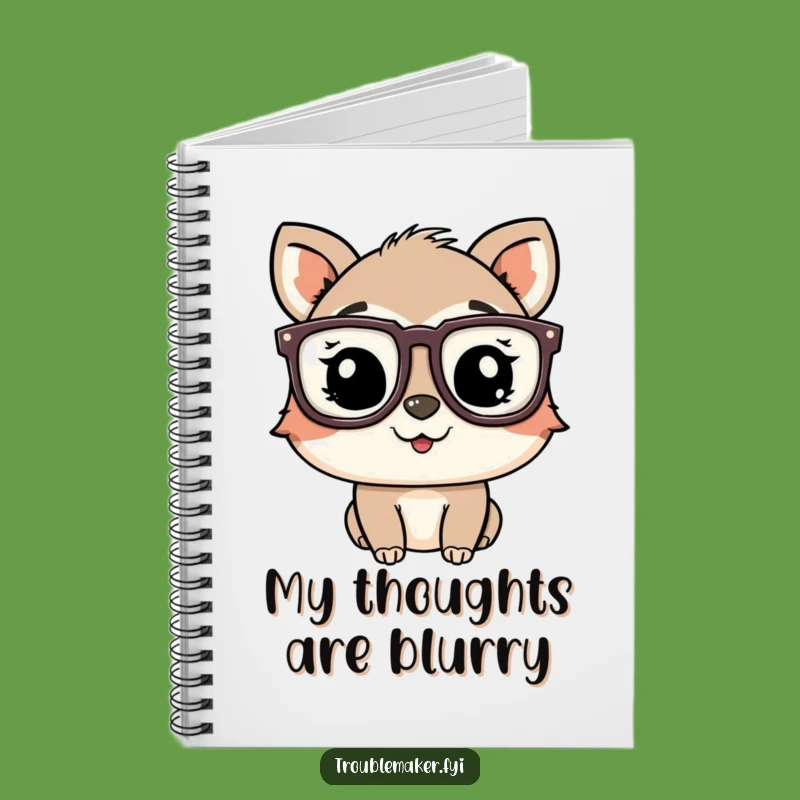 Funny Winking Glasses Notebook: Jot Down Ideas with This Playful Animal