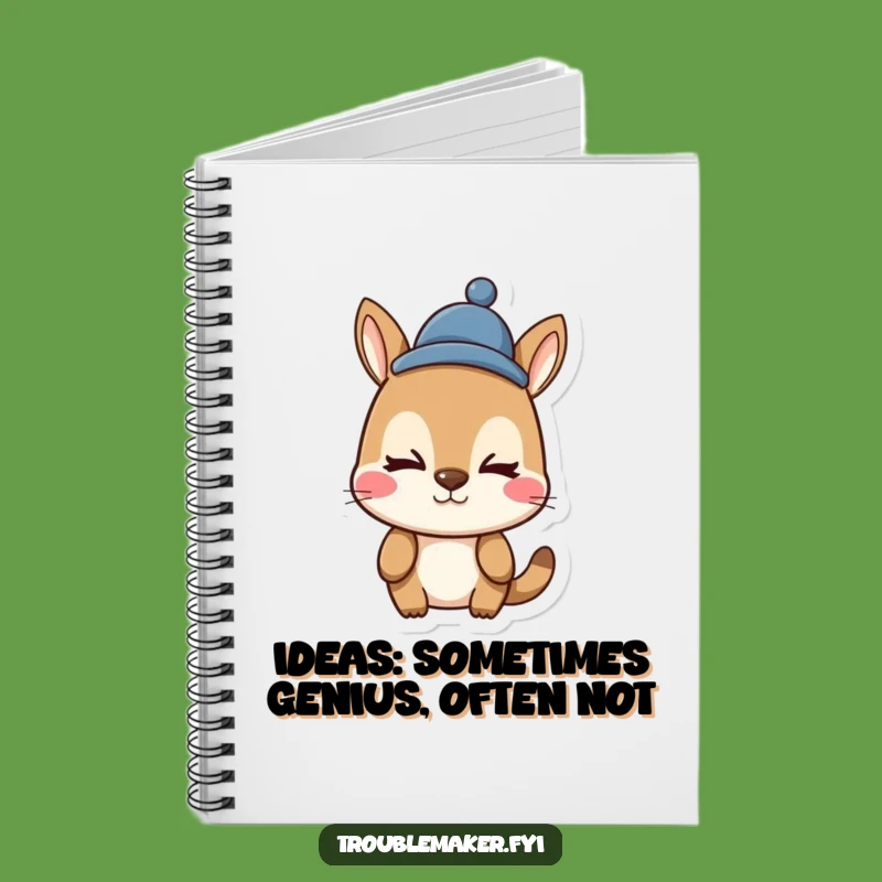 Funny Animal Notebook: Silly Face & Hat - Journal Your Thoughts with Humor