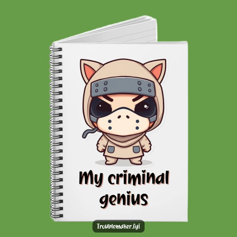 Funny Bandit Mask Wink Notebook a Hilarious Journal for Your Ideas