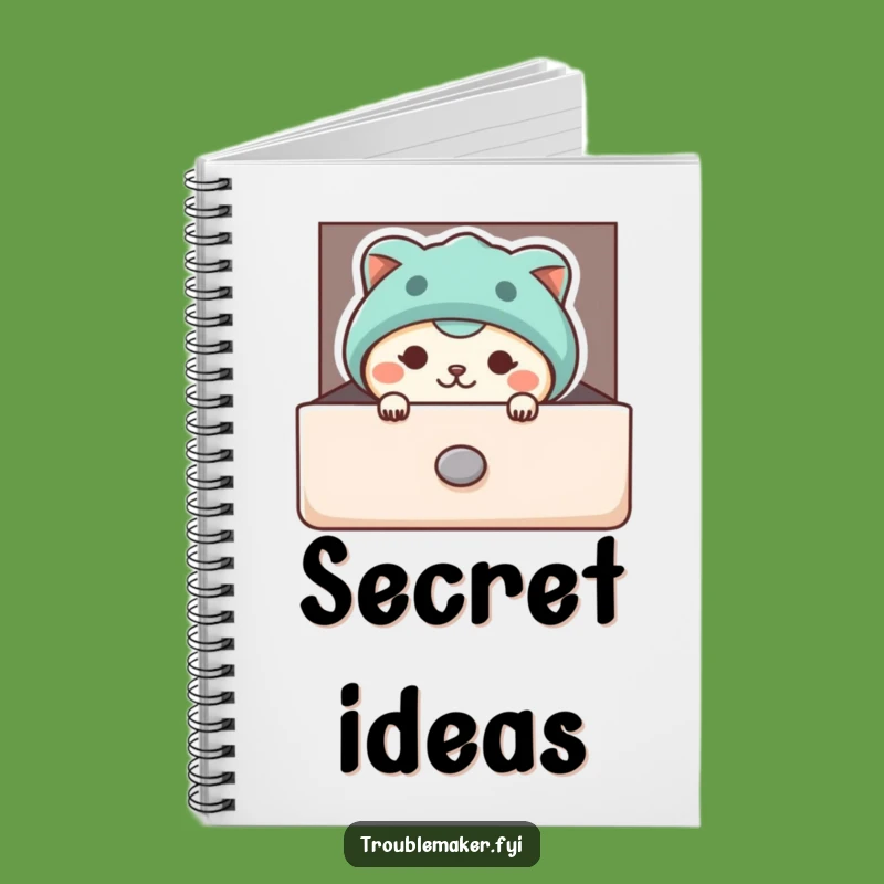 Funny Peeking Troublemaker Animal Notebook - Secret Ideas, Hilarious Journal, Funny Gift