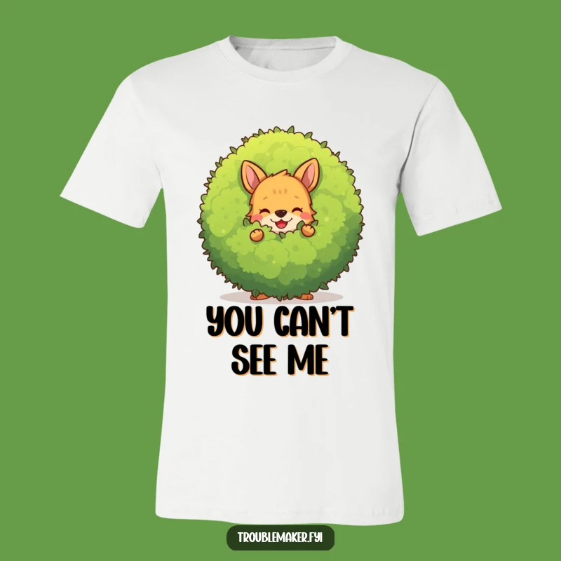 Funny Bush Hider T-Shirt: Wear Your Secret Fun with This Animal Tee