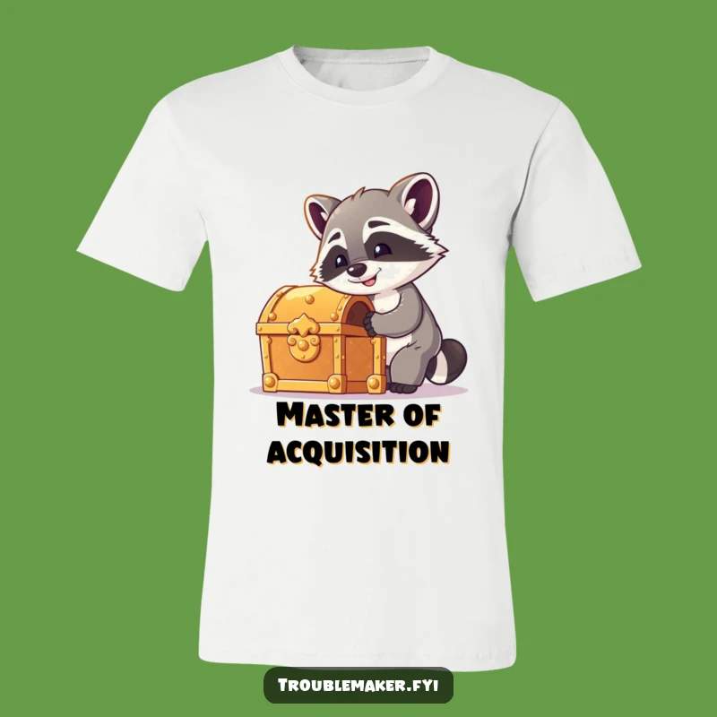 Funny Raccoon Lockpick T-Shirt - Cheeky Treasure Hunter Tee, Perfect Gift for Adventurous Souls
