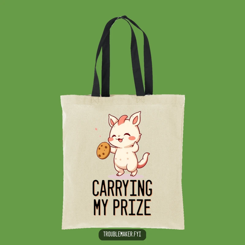 Funny Creature Cookie Dancer Tote Bag - Hilarious Carryall for Sweet Treat Hauls