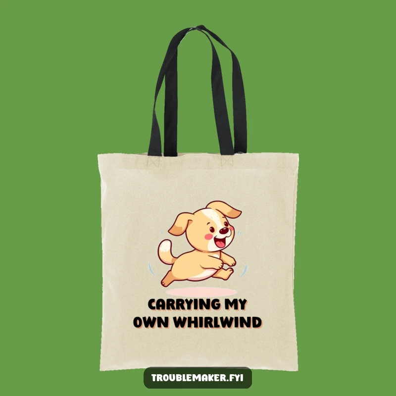 Funny Dog Tote Bag - Playful Pup Accessory, Hilarious Gift for Dog Lovers on the Go